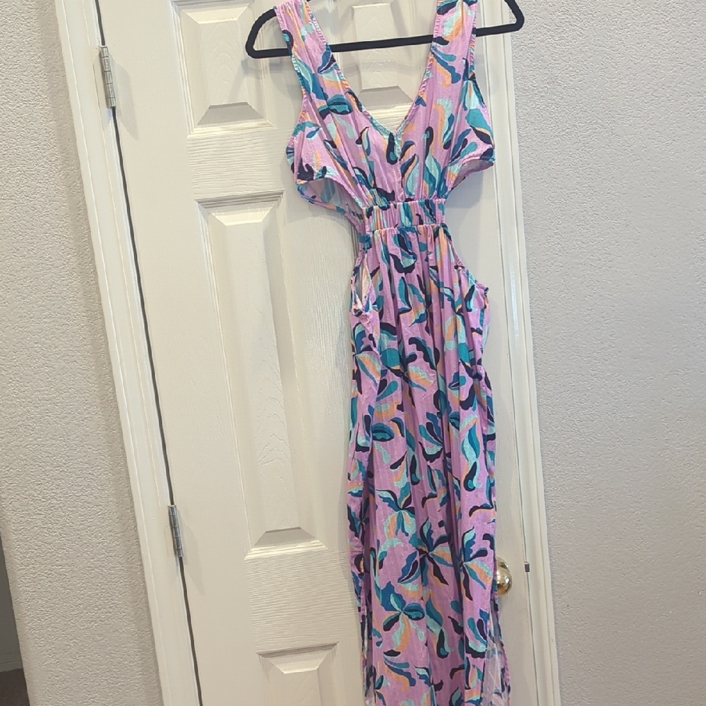 By Anthropologie Cut-out Maxi Dress Small